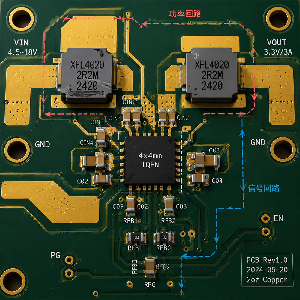 SGM41299C 推荐PCB Layout 布局参考