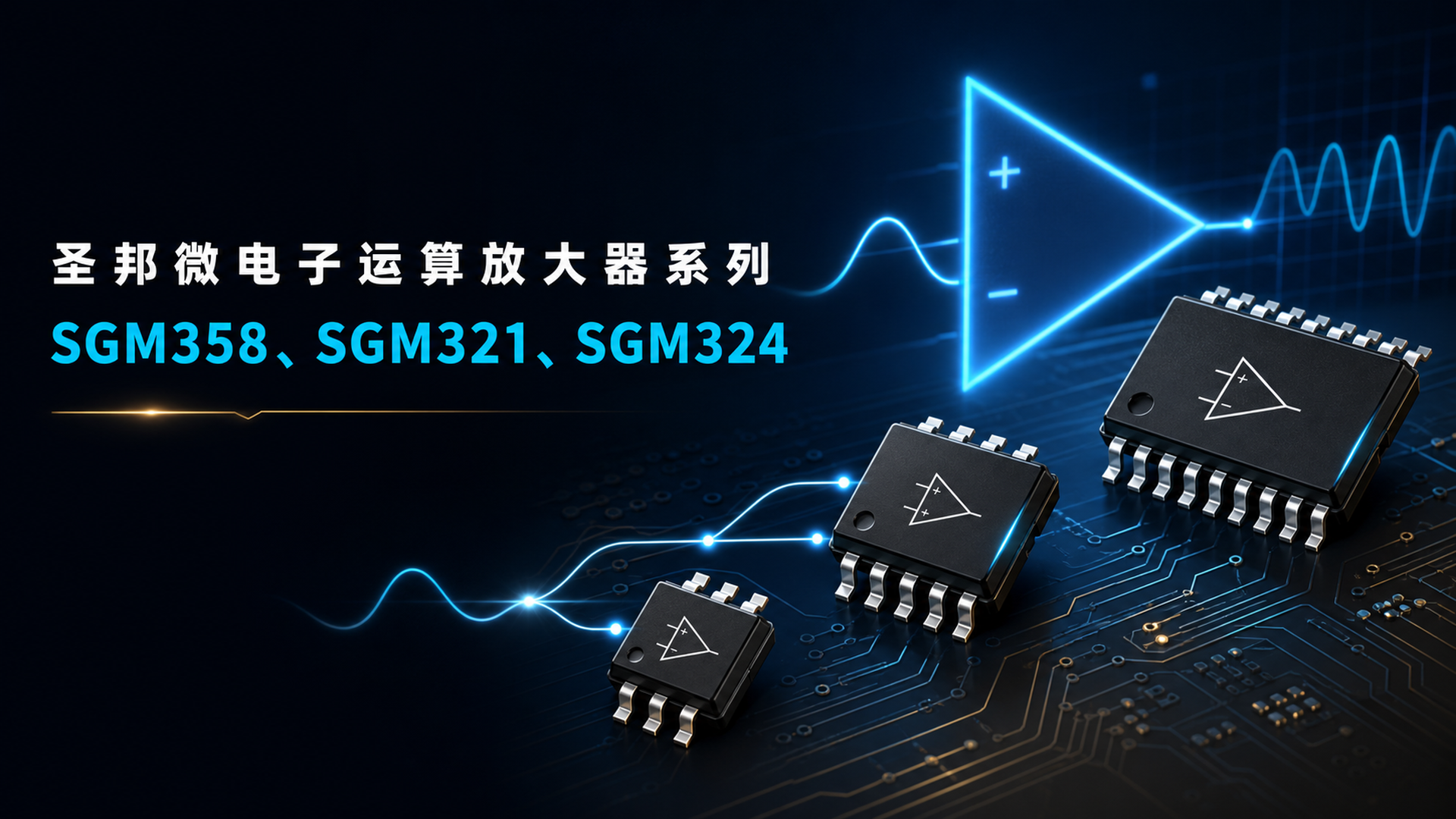 圣邦微电子SGM358、SGM321、SGM324运算放大器系列封面